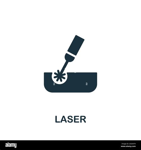 Laser Icon Monochrome Simple Element From Manufacturing Collection