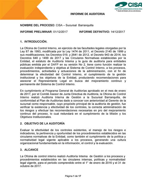 Notificación Oral Siga Adelante Informe De Auditoria De Gestion Gemidos