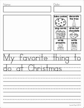 These younger kids remind them of what they have learned and offer inspiration for some great writing. December Writing Journal Prompts | Kindergarten writing ...
