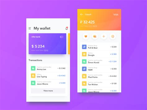 Wallet Ui By Roman Beliaev For Live Typing On Dribbble