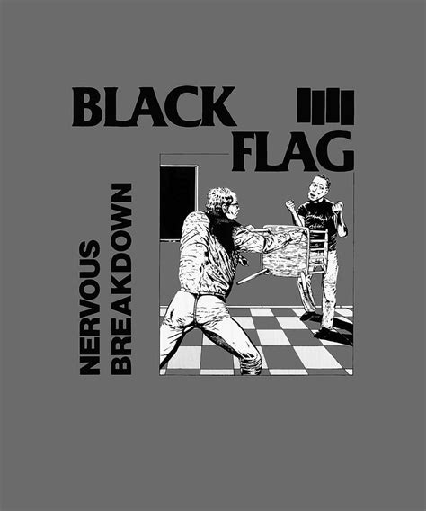 Black Flag Nervous Breakdown High Quality Painting By Mia Oscar Fine