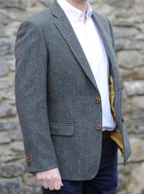 Dublin Herringbone Donegal Tweed Jacket Murphy Of Ireland
