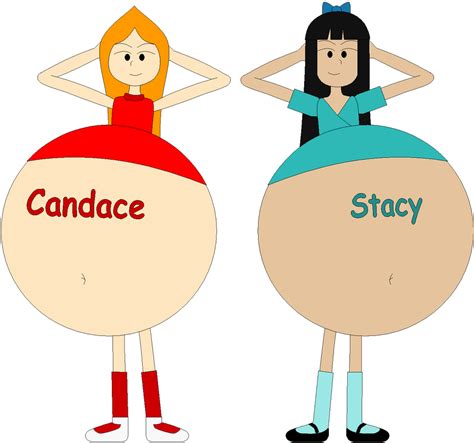 Candace And Stacys Names On Their Bellies By Angry Signs On Deviantart