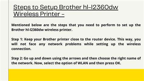 Ppt How Do I Do A Brother Hl L2360dw Wireless Printer Setup