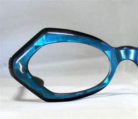 Vintage 60s Mod Electric Blue Eyeglasses Frames Eyeglasses Vintage Eyeglasses Eyeglasses Frames
