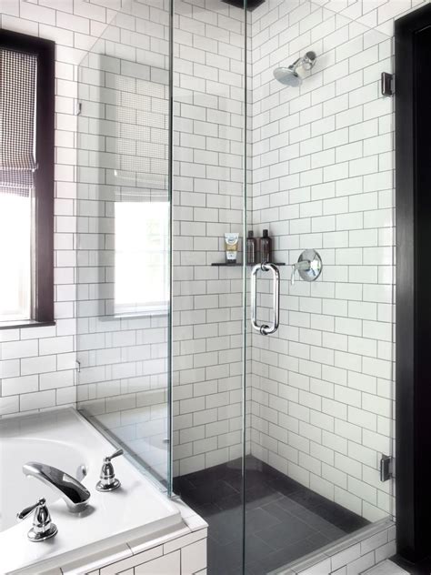 Check spelling or type a new query. Black and White Contemporary Bathroom with Brick Pattern ...