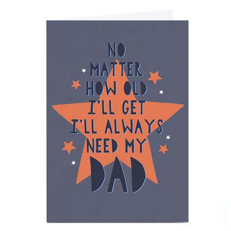 Buy Personalised Phoebe Munger Father S Day Card Always Need Dad For Gbp 2 29 Card Factory Uk