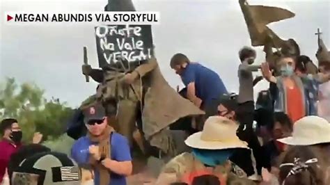 Man Shot As New Mexico Protesters Attempt To Topple Controversial Statue Fox News Video