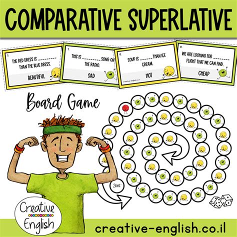 Comparative Superlative Board Game Creative English