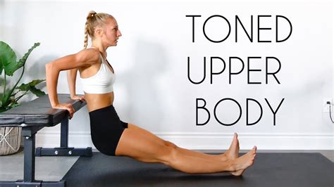 Min Toned Upper Body Workout No Equipment At Home Youtube