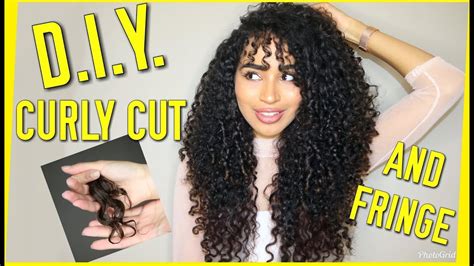 Maybe you would like to learn more about one of these? DIY LAYERED HAIRCUT ON CURLY HAIR AND FRINGE/BANGS - LANA ...