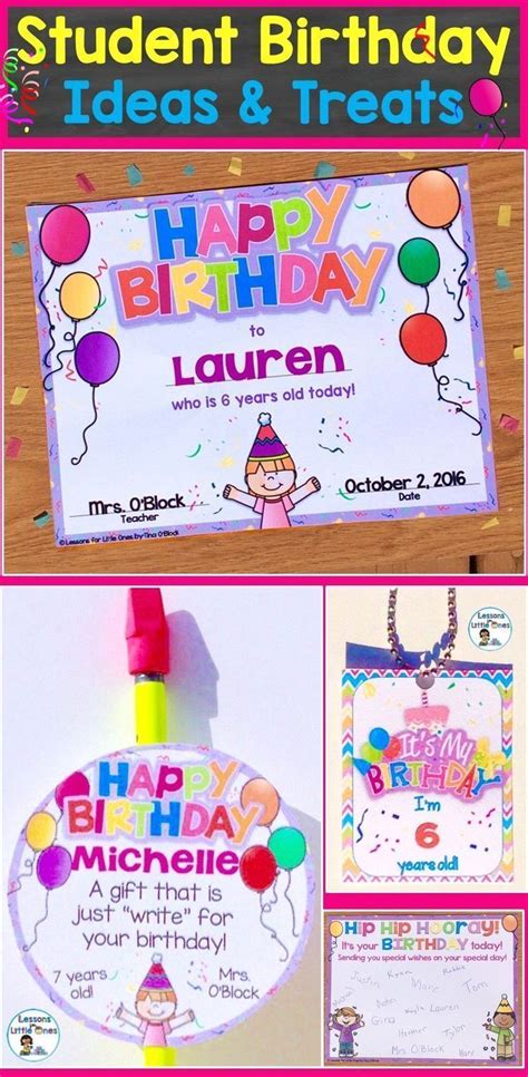 Celebrating Birthdays In The Classroom And Ideas For Student Birthday