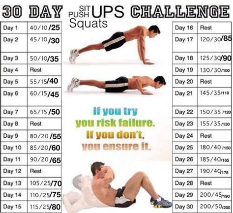 3 In 1 Challange Sit Ups Push Ups And Squats Generic But All In One