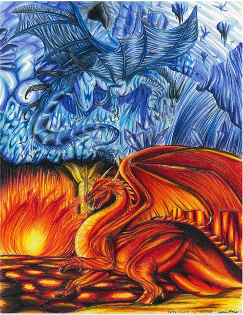 More Fire And Ice Fire And Ice Dragons Fire Drawing Fire Art