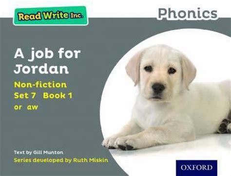 Read Write Inc. Phonics: Grey Set 7 Non-fiction 1 A Job for Jordan: Buy
