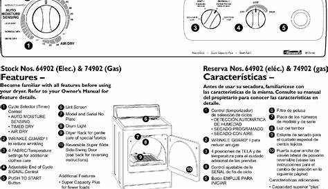 Kenmore 70 Series Dryer Manual Pdf - wiringcable