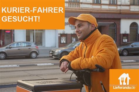Tüten packen und kugelschreiber montieren muss im jahr 2016. GESUCHT: #Auslieferer 🎯 Unternehmen: @lieferando 🕘 # ...