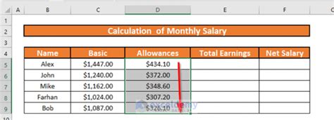 How To Create A Monthly Salary Sheet Format In Excel With Easy Steps