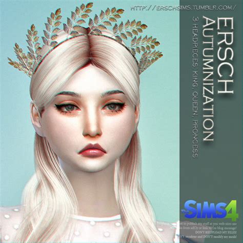 Autumnization Crowns At Ersch Sims Sims 4 Updates