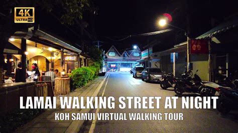 Koh Samui Lamai Walking Street Night Walking Tour Streets Of Thailand YouTube