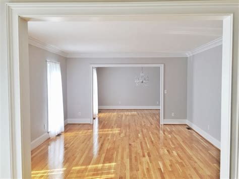 Gray is an elegant neutral color that works well with just about any decor ranging from traditional with so many color schemes for living rooms to choose from, you may have a hard time deciding what living room colors work best for you. Image result for paint colors for light wood floors | Grey ...