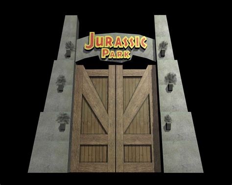 Jurassic Park Main Gate By Asarav On Deviantart