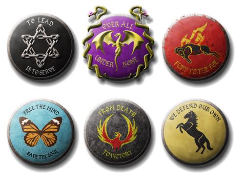 Shields with Sigils and Mottos by FeroceFV on DeviantArt