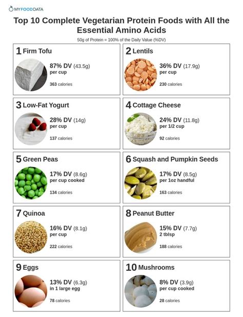 top 10 complete vegetarian protein foods with all the essential amino acids vegetarian protein