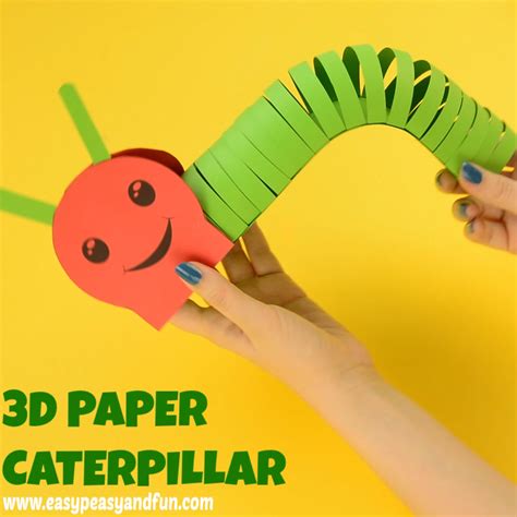 This Adorable 3d Paper Caterpillar Craftfor Kids Is A Cute And Wiggly