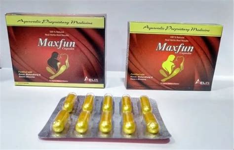 Maxfun Golden Ayurvedic Sex Power Capsule Non Prescription Treatment Vigor And Vitality At Rs