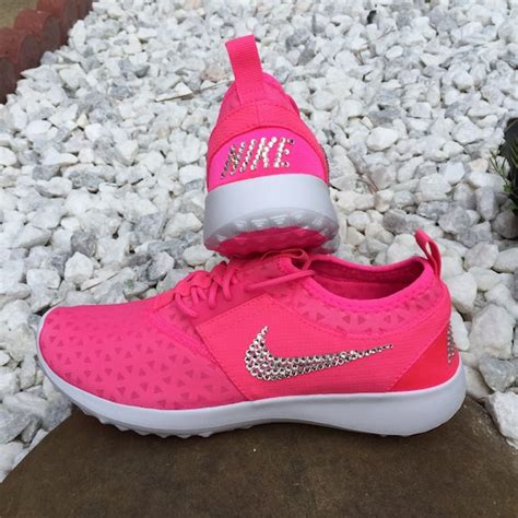Custom Bling Womens Nike Juvenate Pink Blast White By Thedecokraft