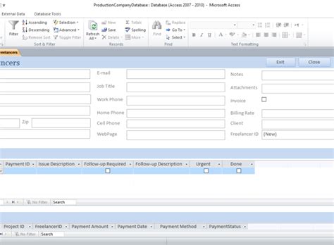 (this is also known as a contact management system or customer relationship. Microsoft Access Database Portfolio - Access Logics