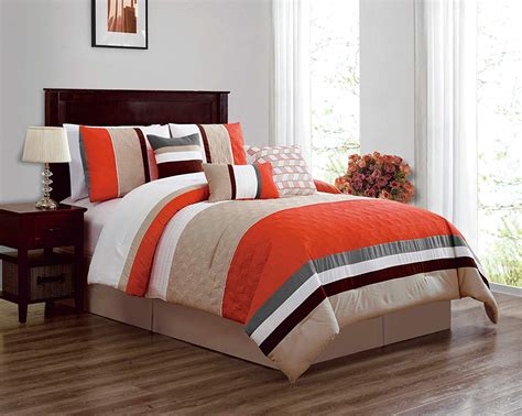 HGMart Bedding Comforter Set Bed In A Bag - 7 Piece Luxury Microfiber 