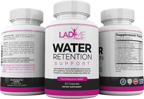 Water Retention Pills For Women Bloating Relief With Vitamin B6