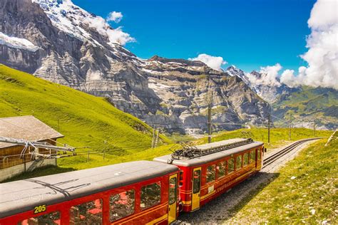 Grindelwald Switzerland July 2013 The Jungfraubahn Train
