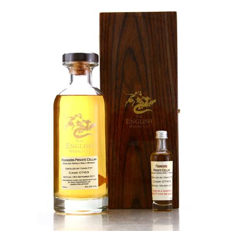 English Whisky Co Founders Private Cellar 763 With Sample Whisky