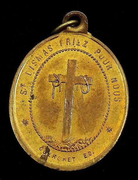 St Dismas Vintage Saint Medal Good Thief At Crucifixion French Etsy