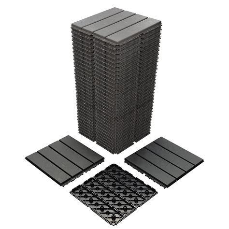 Buy 36 Sq Ft Plastic Interlocking Deck Tiles36 Pack Patio Deck Tiles