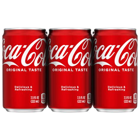 Save On Coca Cola Original Mini Cans 6 Pk Order Online Delivery Giant
