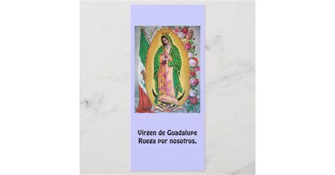 Virgen De Guadalupe Spanish Prayer Card