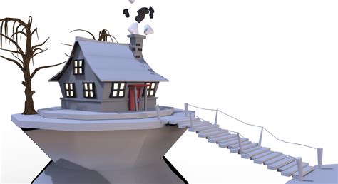 Cartoon House 3d Model Cgtrader