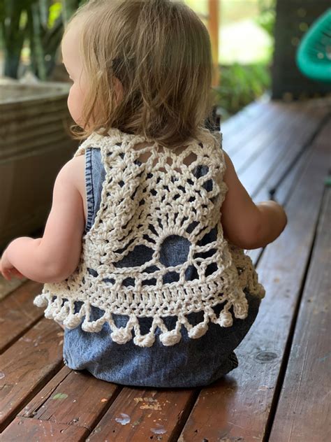 Crochet Boho Toddler Vest Crochet Boho Crochet Boho Toddler