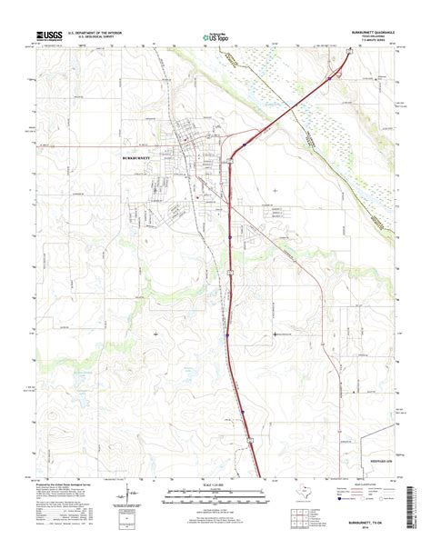 MyTopo Burkburnett, Texas USGS Quad Topo Map