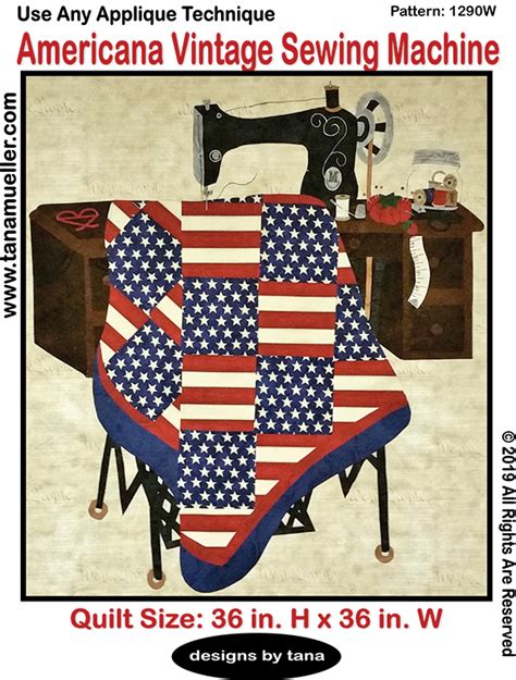 Americana Vintage Sewing Machine Pattern Kit 609378733062