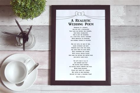 Printable Wedding Poem Realistic Wedding Poem By Ms Moem Etsy Uk