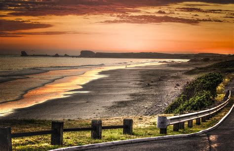 Pebble Beach Sunset Scene Digital Art By Christopher Cutter Fine Art