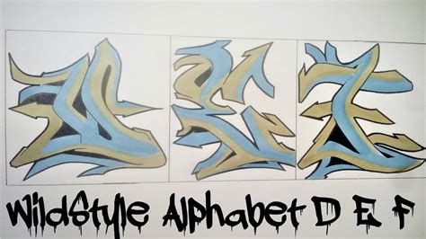 Esta pagina trata de mostrar y compartir graffiti y conocer gente. Wildstyle Graffiti Alphabet | D E F - YouTube