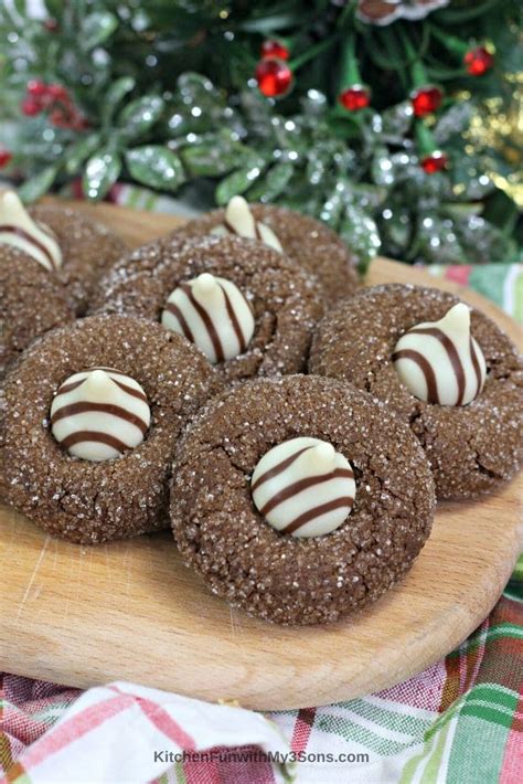 The ingredients for these pumpkin cookies are simple ones you may already have on hand. Hershey Kiss Gingerbread Cookies - Gingerbread Blossom Cookies | Recipe | Homemade recipes, Diy ...
