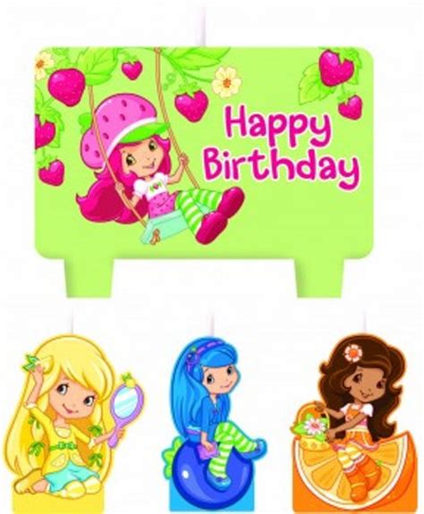 Strawberry Shortcake And Friends Candle Set Bling Your Cake