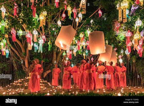 Chiang Mai Day Lantern Festival Thailand Stock Photo Alamy